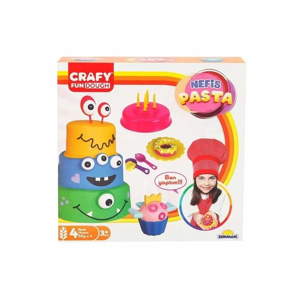 PARAPLY Crafy Nefis Pasta Oyun Hamur Seti 200 g 17 Parça Kız Erkek Çocuk Oyuncak Eğitici Oyuncaklar - 2