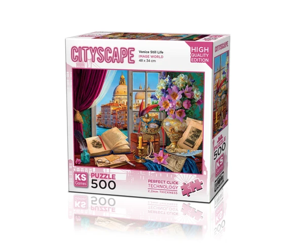 PARAPLY KS Puzzle 500 Cityscape Parça Venice Still Life Kız Erkek Çocuk Oyuncak Eğitici Oyuncaklar ürün görseli 1