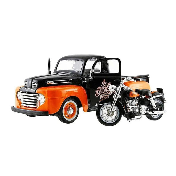 PARAPLY Maisto 1:24 Ford Pick-Up 1948 Model Araba Kız Erkek Çocuk Oyuncak Eğitici Oyuncaklar - Resim 2