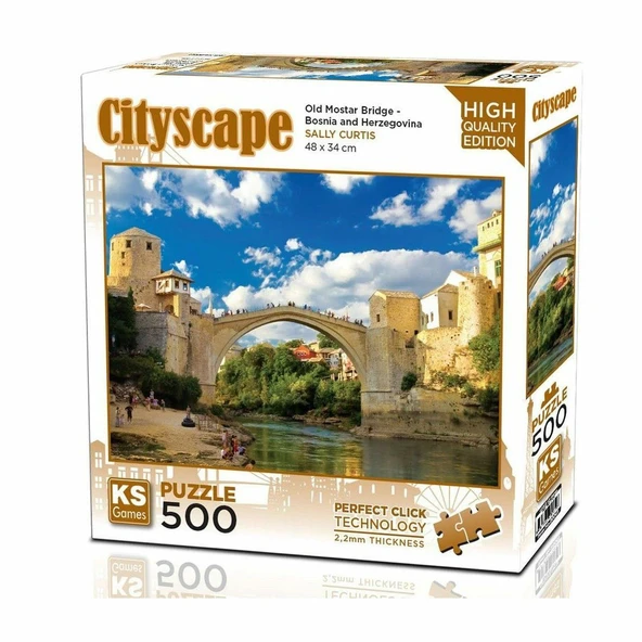 PARAPLY 20061 Old Mostar Bridge Bosna Hersek 500 Parça Puzzle Kız Erkek Çocuk Oyuncak Eğitici Oyuncaklar ürün görseli