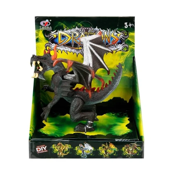 PARAPLY Ejderha Figür 11cm -1adet fiyatıdır Kız Erkek Çocuk Oyuncak Eğitici Oyuncaklar - Resim 3