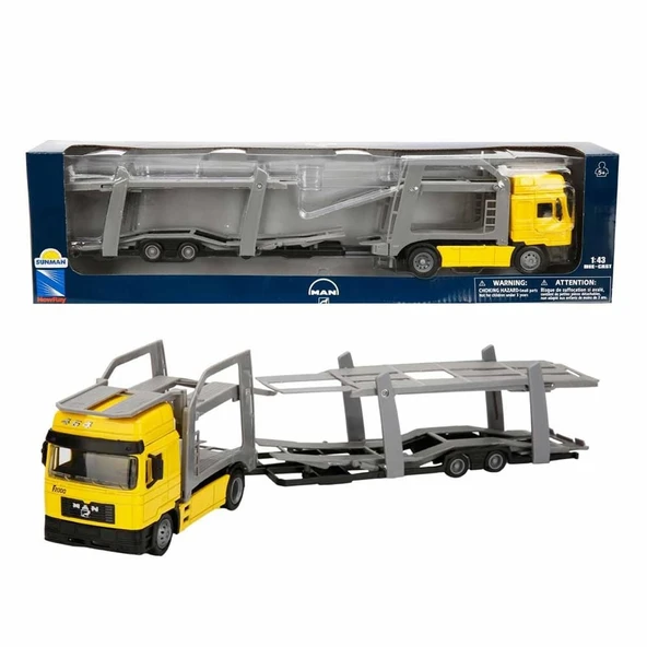 PARAPLY 1.43 Araç Taşıyıcı Tır Man F2000 Kız Erkek Çocuk Oyuncak Eğitici Oyuncaklar - Resim 2