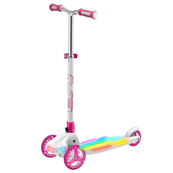PARAPLY Evo 3 Tekerlekli Colour Burst Işıklı Beyaz Scooter Kız Erkek Çocuk Oyuncak Eğitici Oyuncaklar ürün görseli