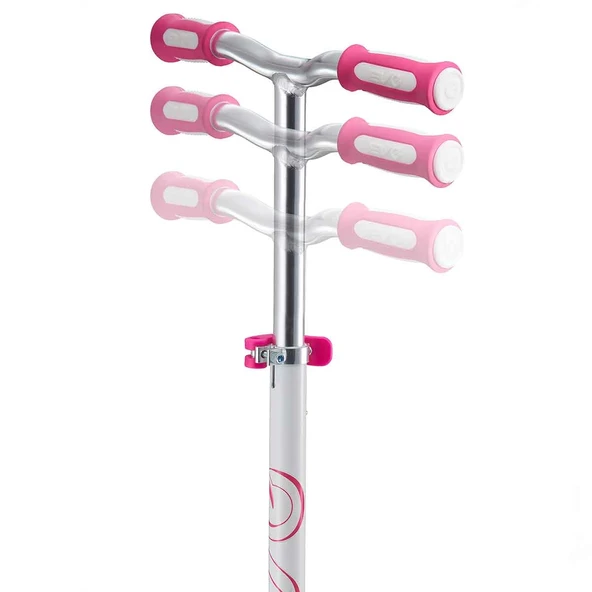 PARAPLY Evo 3 Tekerlekli Colour Burst Işıklı Beyaz Scooter Kız Erkek Çocuk Oyuncak Eğitici Oyuncaklar - Resim 3