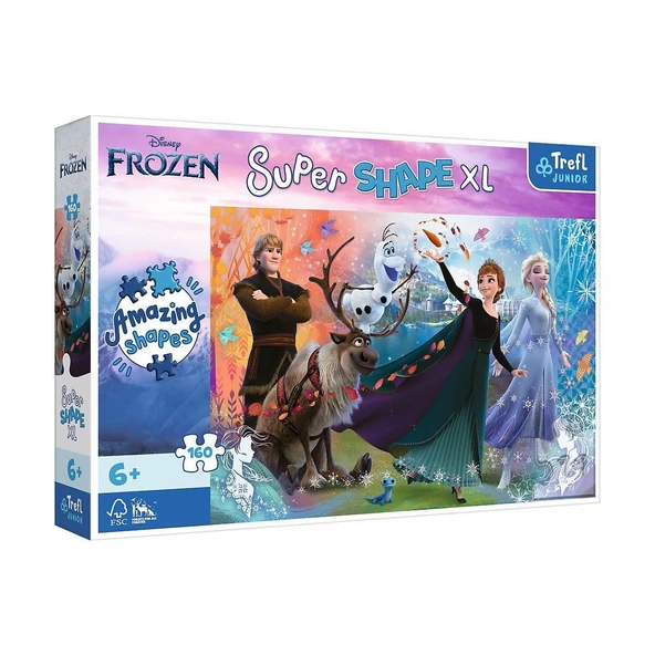 PARAPLY PUZZLE-50022 Frozen 160 Parça XL Çocuk Puzzle Kız Erkek Çocuk Oyuncak Eğitici Oyuncaklar ürün görseli