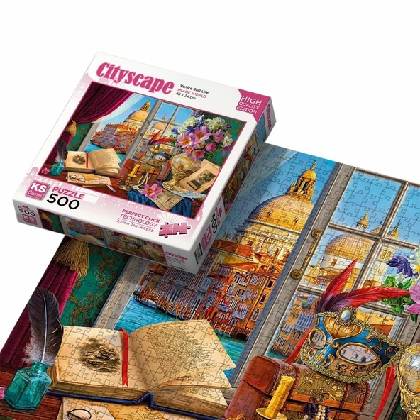 PARAPLY 20054 Venice Still Life 500 Parça Puzzle Kız Erkek Çocuk Oyuncak Eğitici Oyuncaklar ürün görseli
