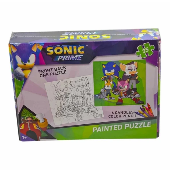 PARAPLY Sonic Boyamalı Puzzle Kız Erkek Çocuk Oyuncak Eğitici Oyuncaklar ürün görseli