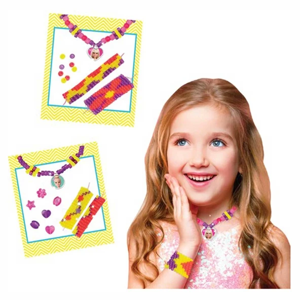 PARAPLY Barbie Takı Dokuma Seti 03699 Kız Erkek Çocuk Oyuncak Eğitici Oyuncaklar - Resim 2