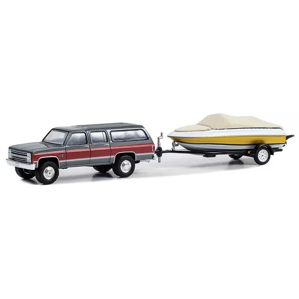 PARAPLY Greenlight 1/64 1987 Chevrolet Suburban K20 Silverado Kız Erkek Çocuk Oyuncak Eğitici Oyuncaklar ürün görseli