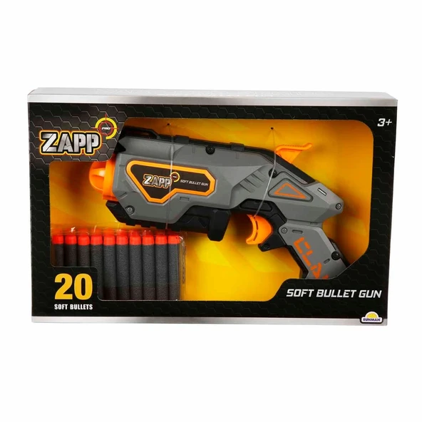 PARAPLY Zapp Toys 20 Mermili Sünger Dart Atan Silah 28cm Kız Erkek Çocuk Oyuncak Eğitici Oyuncaklar ürün görseli