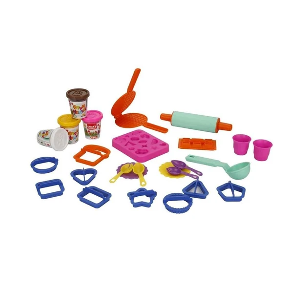 PARAPLY Crafy Tatlı Düşler Oyun Hamuru Seti 200 g 22 Parça Kız Erkek Çocuk Oyuncak Eğitici Oyuncaklar - 2