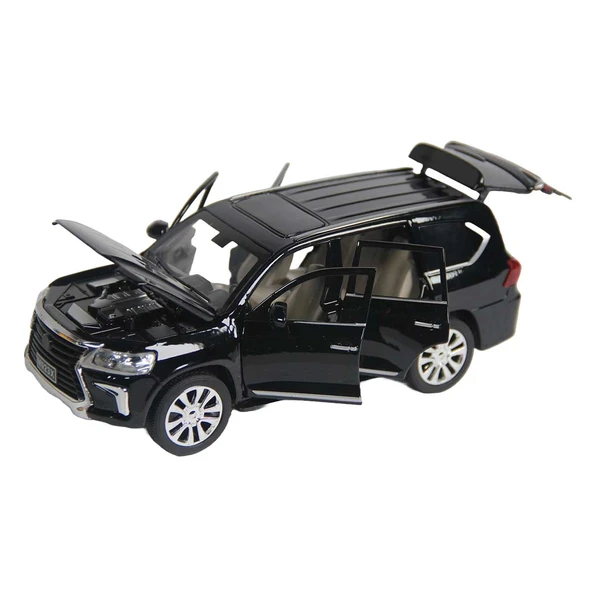 PARAPLY 1:24 XLG Metal Sesli Işıklı Model Araba M923X-1 Kız Erkek Çocuk Oyuncak Eğitici Oyuncaklar - Resim 3