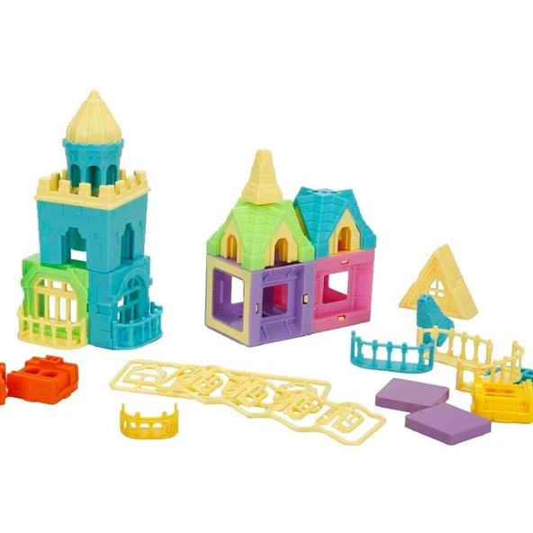 PARAPLY 4392 Sihirli Manyetik Kale -Sunman Kız Erkek Çocuk Oyuncak Eğitici Oyuncaklar - Resim 3