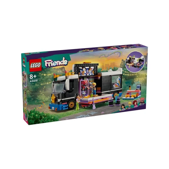 PARAPLY 42619 Lego Friends Pop Star Turne Otobüsü 845 parça +8 yaş Kız Erkek Çocuk Oyuncak Eğitici Oyuncakla ürün görseli