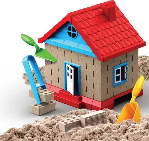 Dede Art Craft Inşaat Kinetik Kum Ev Seti 750 Gr. 6756