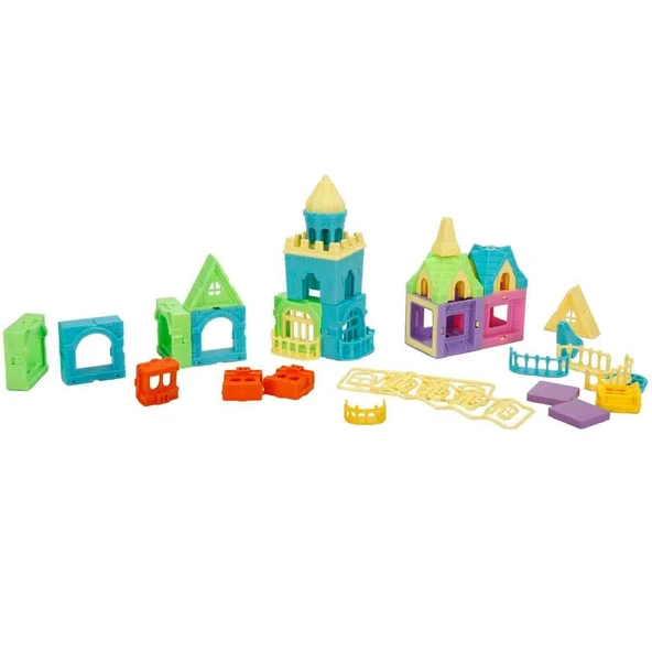 PARAPLY 4392 Sihirli Manyetik Kale -Sunman Kız Erkek Çocuk Oyuncak Eğitici Oyuncaklar - Resim 2