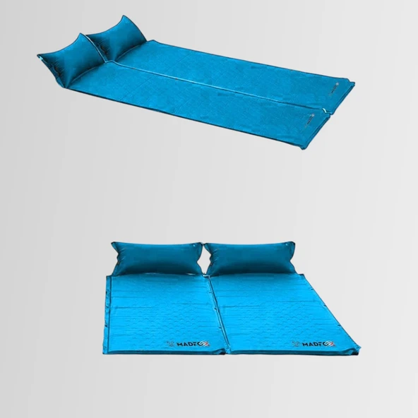 Madfox Outward Ultralight Yastıklı Şişme Kamp Matı MAVİ - 3