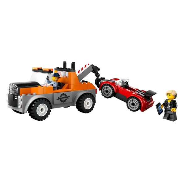 PARAPLY LEGO City Çekici Kamyon ve Spor Araba Tamiri 60435 Kız Erkek Çocuk Oyuncak Eğitici Oyuncaklar - Resim 2