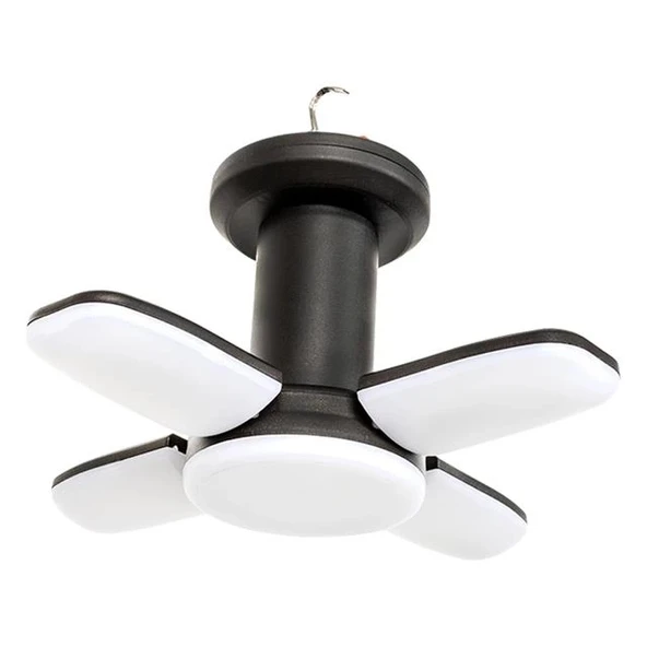 PowerMaster MX-Z04 150 Watt 4 Kanatlı USB Şarjlı 1800 mAh Kamp Çadır Lambası ürün görseli