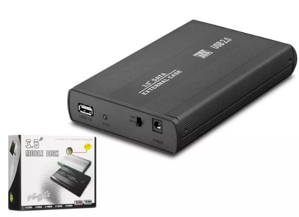 Hadron Hdx1753 Hdd Kutu Usb2.0 Metal Sata 3.5" Siyah ürün görseli