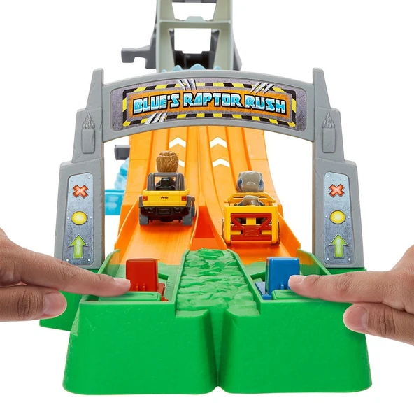 PARAPLY HTP12 Hot Wheels Racerverse Jurassic Pist Seti Kız Erkek Çocuk Oyuncak Eğitici Oyuncaklar - Resim 3