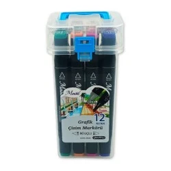 Masis Twin Markör 12 Li PP12 Marker Kalem ürün görseli 1