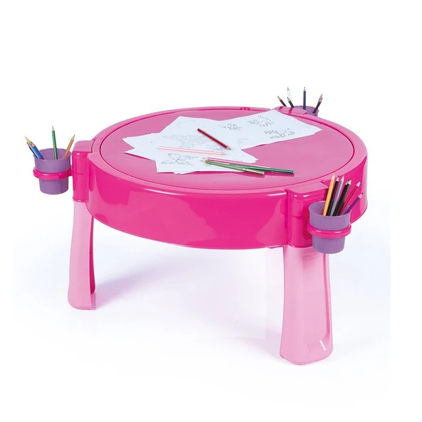 PARAPLY 2570 Unicorn Su ve Kum Aktivite Masası -Dolu Kız Erkek Çocuk Oyuncak Eğitici Oyuncaklar - Resim 3