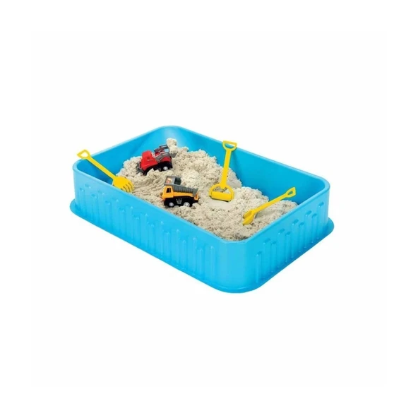 PARAPLY 3470 Crafy İnşaat Alanı Oyun Kumu Seti 250 gr 7 Parça Kız Erkek Çocuk Oyuncak Eğitici Oyuncaklar - Resim 2