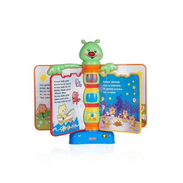 PARAPLY N3835 Fisher-Price® Eğlen ve Öğren Eğitici Masalcı Tırtıl / Türkçe / +6 ay Kız Erkek Çocuk Oyuncak E - Resim 2