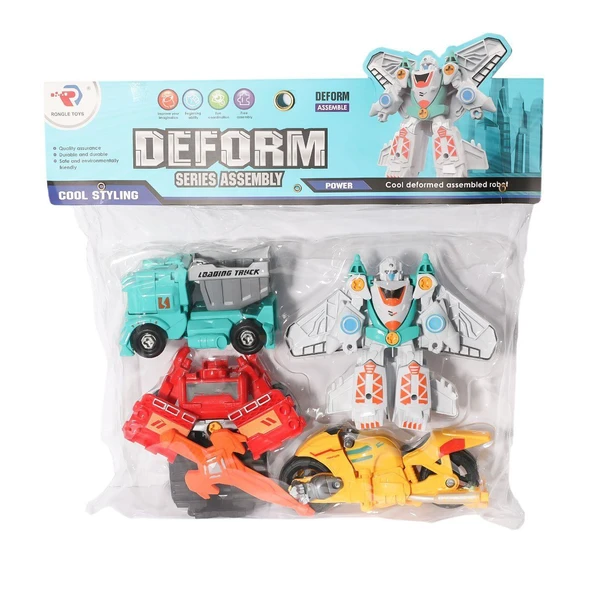 PARAPLY RL589-35D Sök Tak Robot Seti Kız Erkek Çocuk Oyuncak Eğitici Oyuncaklar ürün görseli 1