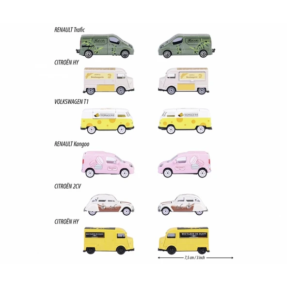 PARAPLY Majorette French Touch Deluxe Arabalar Kız Erkek Çocuk Oyuncak Eğitici Oyuncaklar - Resim 3