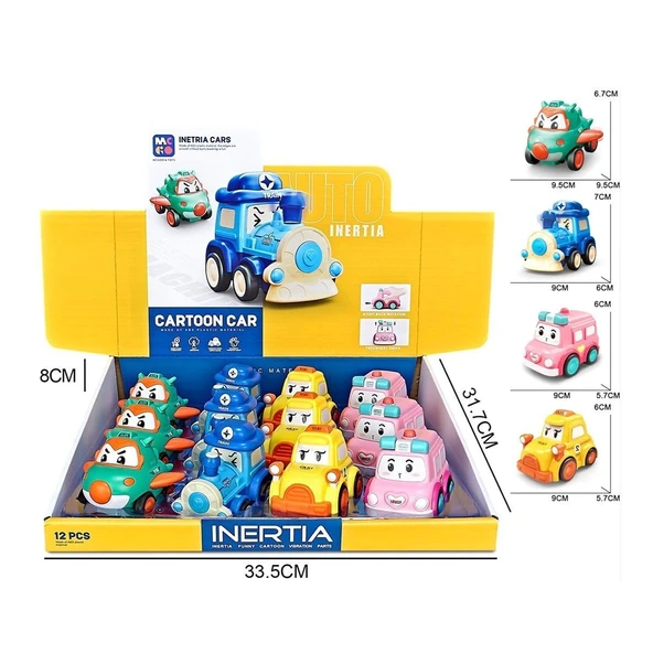 PARAPLY MG-D400-48 Sürtmeli Hareketli Sevimli Araçlar -1adet fiyatıdır Kız Erkek Çocuk Oyuncak Eğitici Oyunc ürün görseli