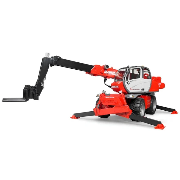 PARAPLY Bruder Manitou Mrt 2150 Teleskopik Forklift BR02129 Kız Erkek Çocuk Oyuncak Eğitici Oyuncaklar - Resim 3