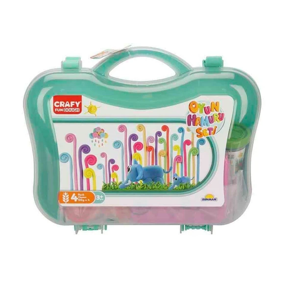 PARAPLY 30990 Crafy Çantalı Oyun Hamuru Seti 200 g 20 Parça - Turkuaz Kız Erkek Çocuk Oyuncak Eğitici Oyunca - 2