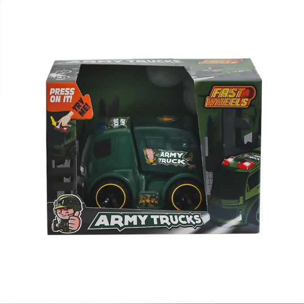 PARAPLY ER-246 Fast Wheels Asker Kamyonu Kız Erkek Çocuk Oyuncak Eğitici Oyuncaklar ürün görseli 1