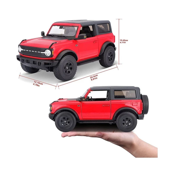 PARAPLY MAIS 31456 1 18 2021 FORD BRONCO WİLDTRAK Kız Erkek Çocuk Oyuncak Eğitici Oyuncaklar - Resim 3
