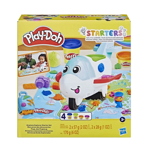 PARAPLY F8804 Play-Doh Starters Eğlenceli Uçak Oyun Seti +3 yaş Kız Erkek Çocuk Oyuncak Eğitici Oyuncaklar ürün görseli