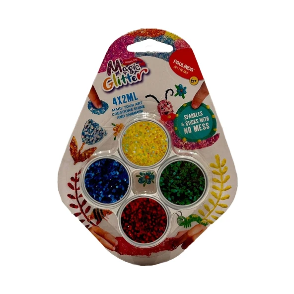 PARAPLY Paulinda Magic Glitter 4x2 Hobi Set S00095851 Kız Erkek Çocuk Oyuncak Eğitici Oyuncaklar ürün görseli