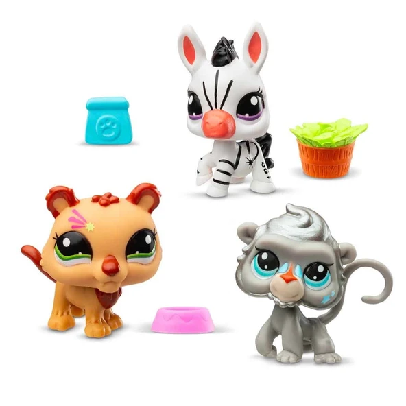 PARAPLY Littlest Pet Shop Minişler 3’lü Figür Seti S2 Kız Erkek Çocuk Oyuncak Eğitici Oyuncaklar - Resim 2