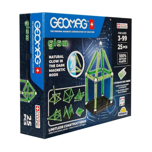 PARAPLY 000328 Parıltılı Manyetik Zeka Oyunu 25 Parça Kız Erkek Çocuk Oyuncak Eğitici Oyuncaklar ürün görseli 1