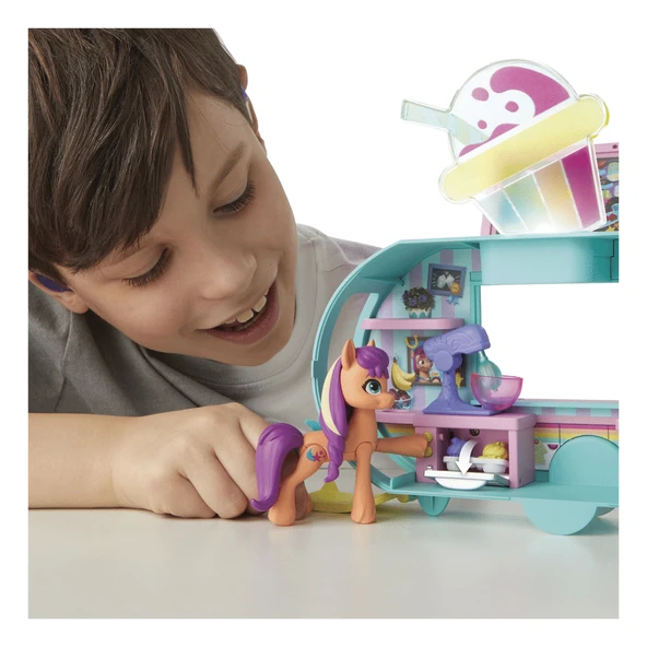 PARAPLY F6339 My Little Pony - Sunny Starscout Smoothie Arabası +3 yaş Kız Erkek Çocuk Oyuncak Eğitici Oyunc - 2