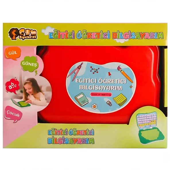 PARAPLY Kutulu Türkçe Laptop Kız Erkek Çocuk Oyuncak Eğitici Oyuncaklar - Resim 2