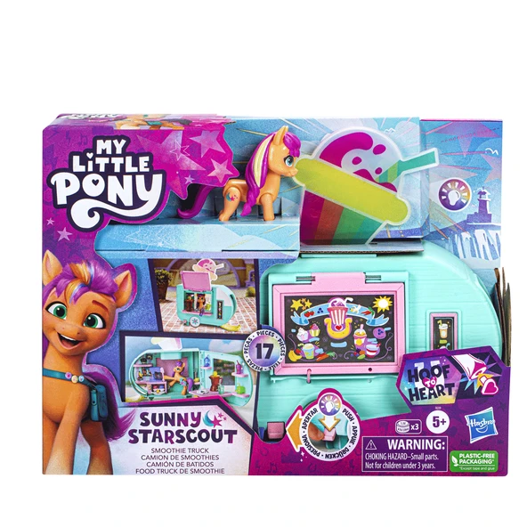 PARAPLY F6339 My Little Pony - Sunny Starscout Smoothie Arabası +3 yaş Kız Erkek Çocuk Oyuncak Eğitici Oyunc - 1