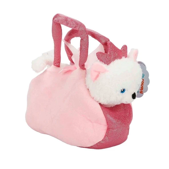 PARAPLY 4775 Peluş Kedi Köpek Taşıma Çantalı 20cm - Stokta Olan Model ve Renk Gönderiliir Kız Erkek Çocuk Oy ürün görseli 1