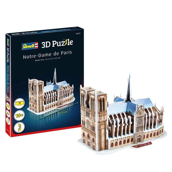 PARAPLY 00121 Revell 3D Puzzle Notre Dame Katedrali 39 parça Kız Erkek Çocuk Oyuncak Eğitici Oyuncaklar ürün görseli 1
