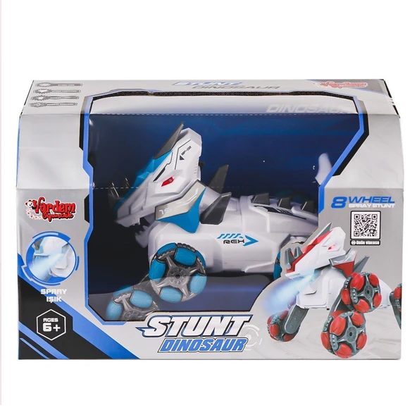 PARAPLY SYR-666-821 Kumandalı Şarjlı Buharlı 8 Teker Dinazor Araba -Vardem Oyuncak Kız Erkek Çocuk Oyuncak E - Resim 2