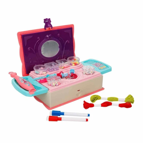 PARAPLY 3662 Pretty Pinky 3'ü 1 Arada Boncuk Yapım Seti -Sunman Kız Erkek Çocuk Oyuncak Eğitici Oyuncaklar ürün görseli