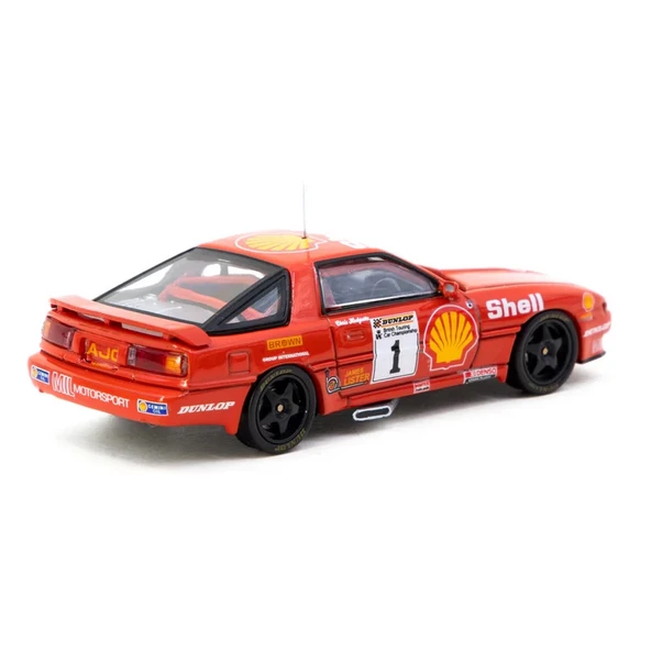 PARAPLY Tarmac Works 1/64 Toyota Supra Turbo (MA70) BTCC 1988 Chris Hodgetts Kız Erkek Çocuk Oyuncak Eğitici - Resim 2