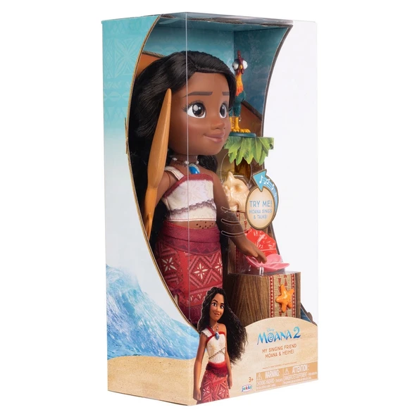 PARAPLY Disney Moana 2 Şarkı Söyleyen Büyük Moana Bebek 38cm -JKP/237581 Kız Erkek Çocuk Oyuncak Eğitici Oyu - 1