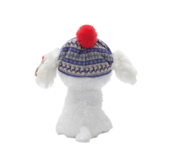 PARAPLY Ty Beanie Boos Bereli Beyaz Peluş Köpek Sleighbell 18cm Kız Erkek Çocuk Oyuncak Eğitici Oyuncaklar - Resim 3
